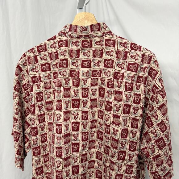 Harley Davidson Shirt Mens Large Logo Casual Hawaiian Button Front Collared - Picture 10 of 10